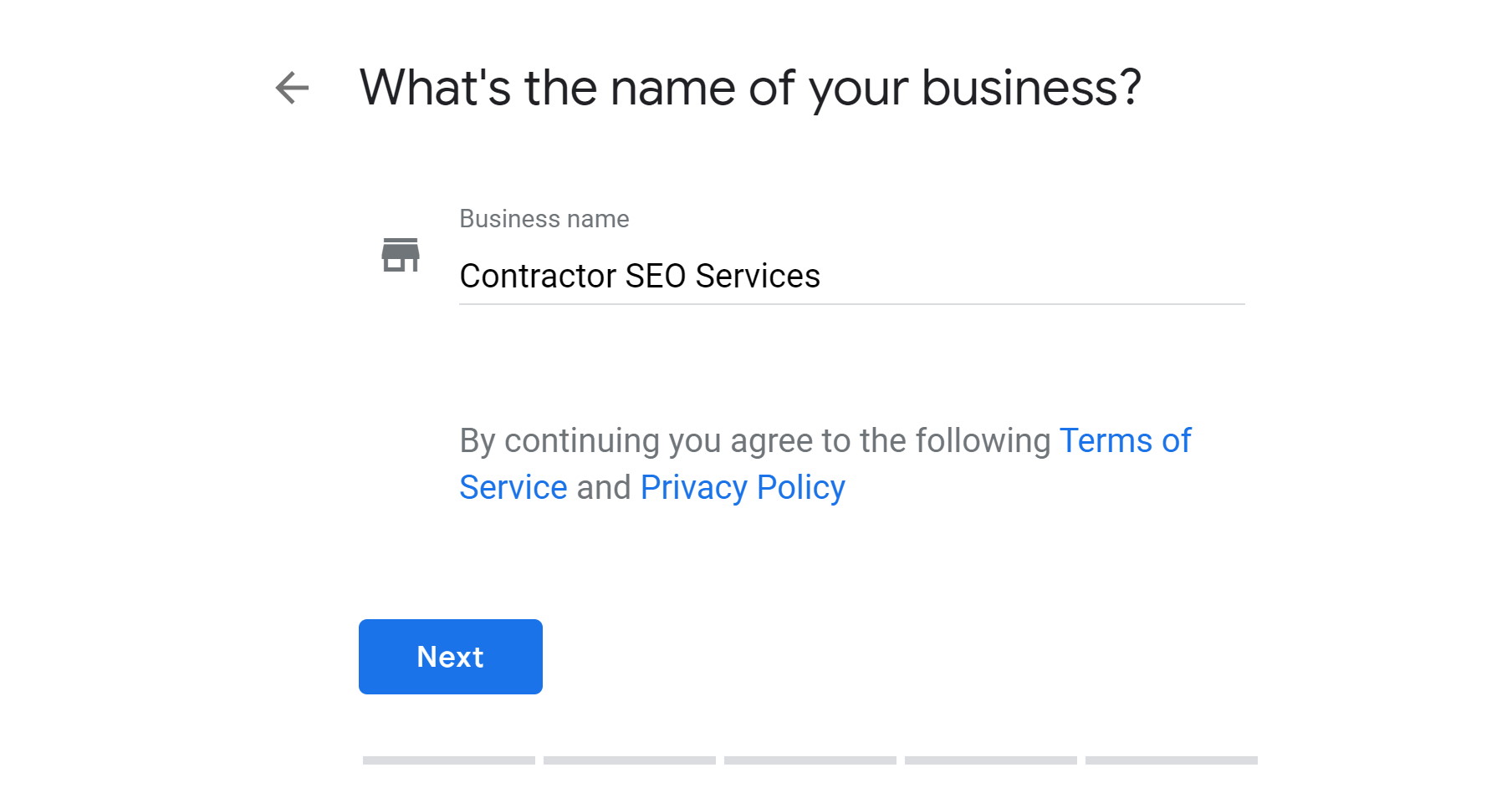 step 3a - verify google my business