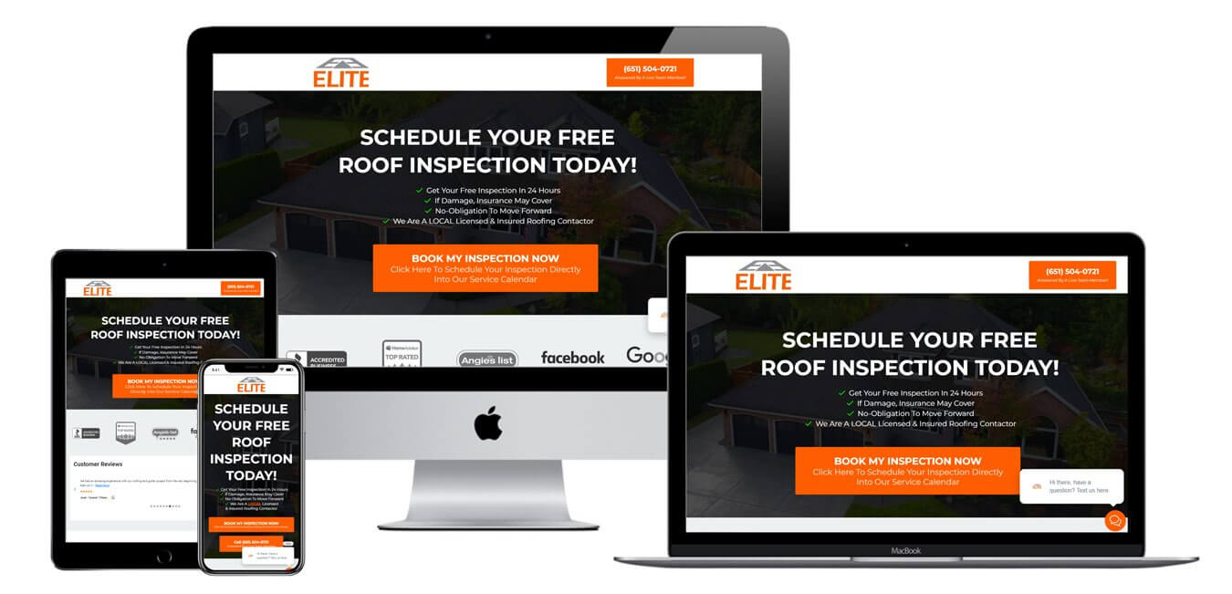 Roof Inspection Booking Funnel Roof Inspection Booking Funnel
