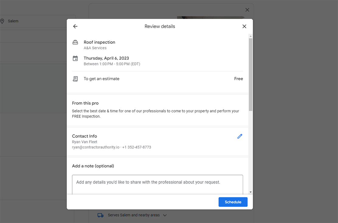 Google Local Service Ads For Roofing Companies - Roof Inspection Bookings Directly