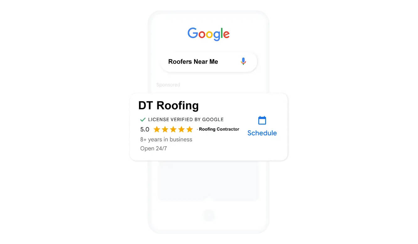 Book-on-Google Roofing Contractors Book On Google & Website - Contractor Authority